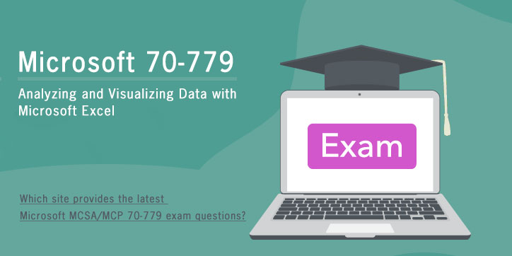 Which site provides the latest Microsoft MCSA/MCP 70-779 exam questions?